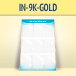 Информационный стенд с 9 карманами А4 формата (IN-9K-GOLD)